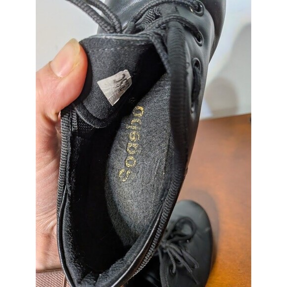 Sogebo Split Sole Children's Tap Dance Shoes Black Size 13.5C Kids Leather - Picture 5 of 6